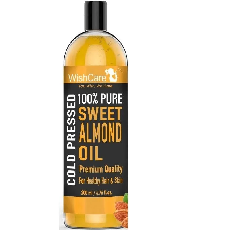 Wishcare 100 Pure Cold Pressed Badam Rogan Sweet Almond Oil for Healthy Hair and Glowing Skin, 200 ml-9.webp